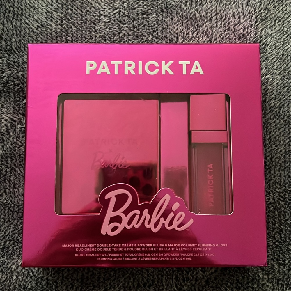 Patrick Ta x Barbie Blush Duo and Lip Plumper Set. LIMITED EDITION. Brand new - Picture 4 of 5